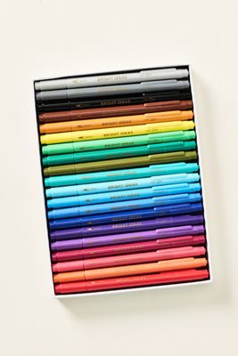 Bright Ideas Double-Ended Colored Brush Pens