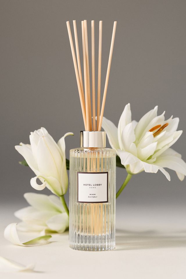 Hotel Lobby Fresh Miami Glass Reed Diffuser #1