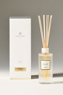 Hotel Lobby Floral London Glass Reed Diffuser