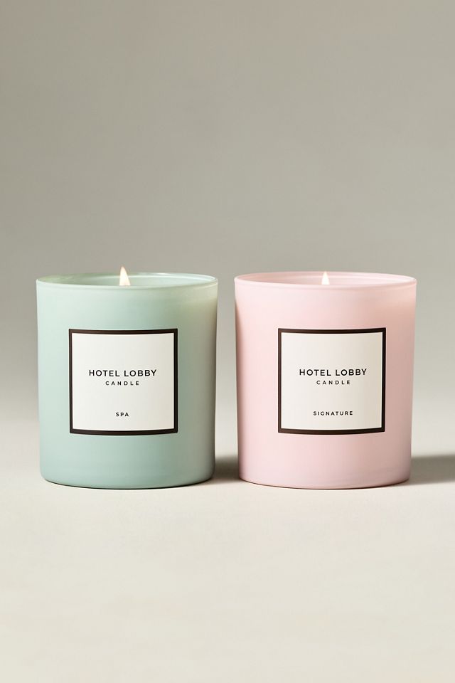 Hotel Lobby Fresh Spa Boxed Glass Candle #1
