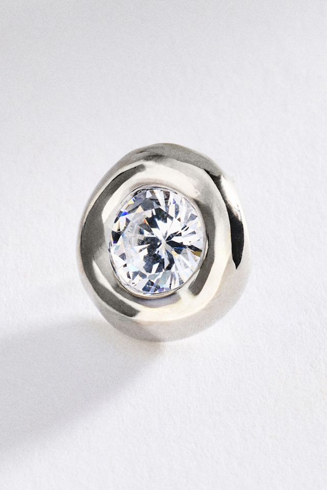 By Anthropologie Going Out Bezel Post Earrings #1