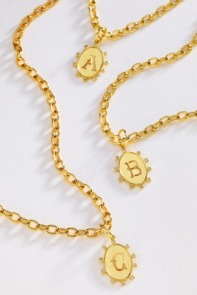 Goldbug Collection Initial Necklace #1