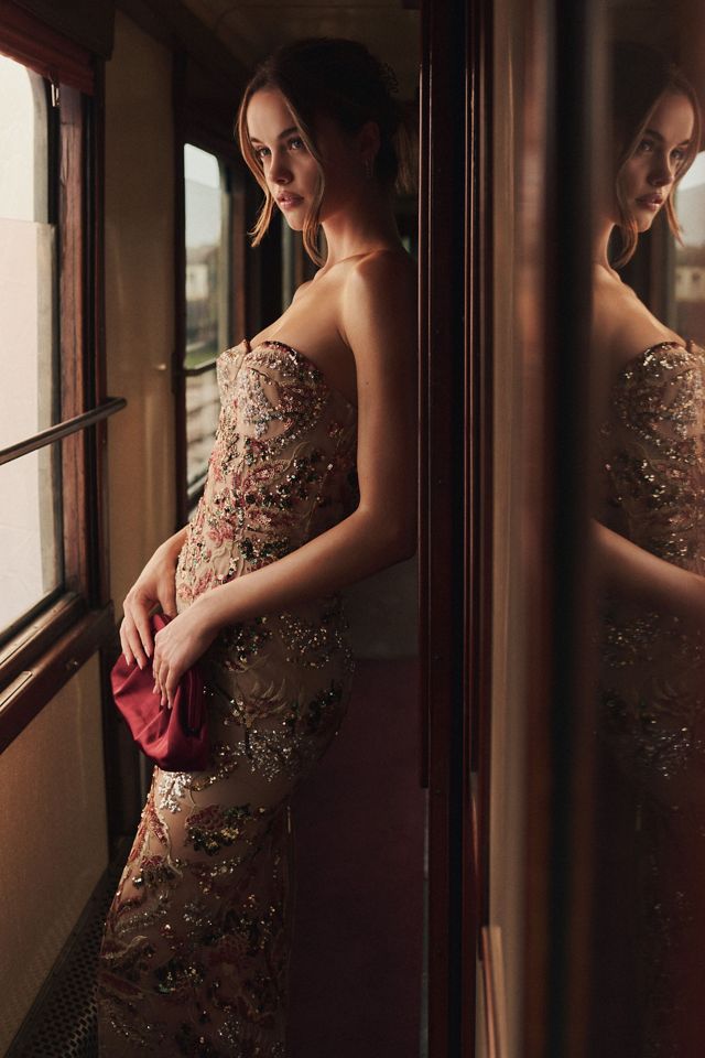 Bronx Banco Dahlia Strapless Maxi Dress #1