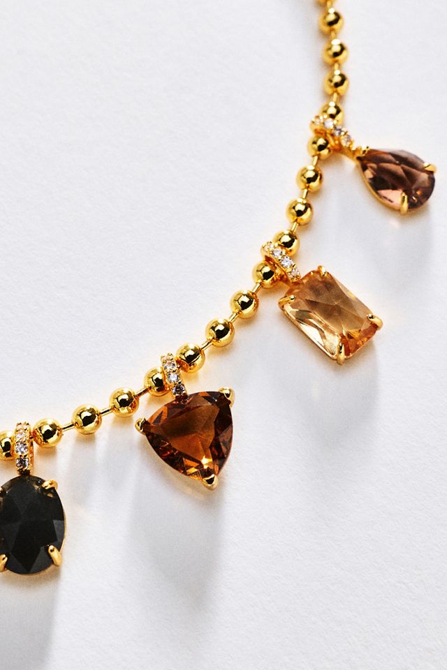 By Anthropologie Mixed Stone Necklace #1