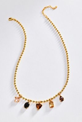 By Anthropologie Mixed Stone Necklace