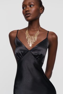 By Anthropologie Chainmail Mixed Metal Necklace