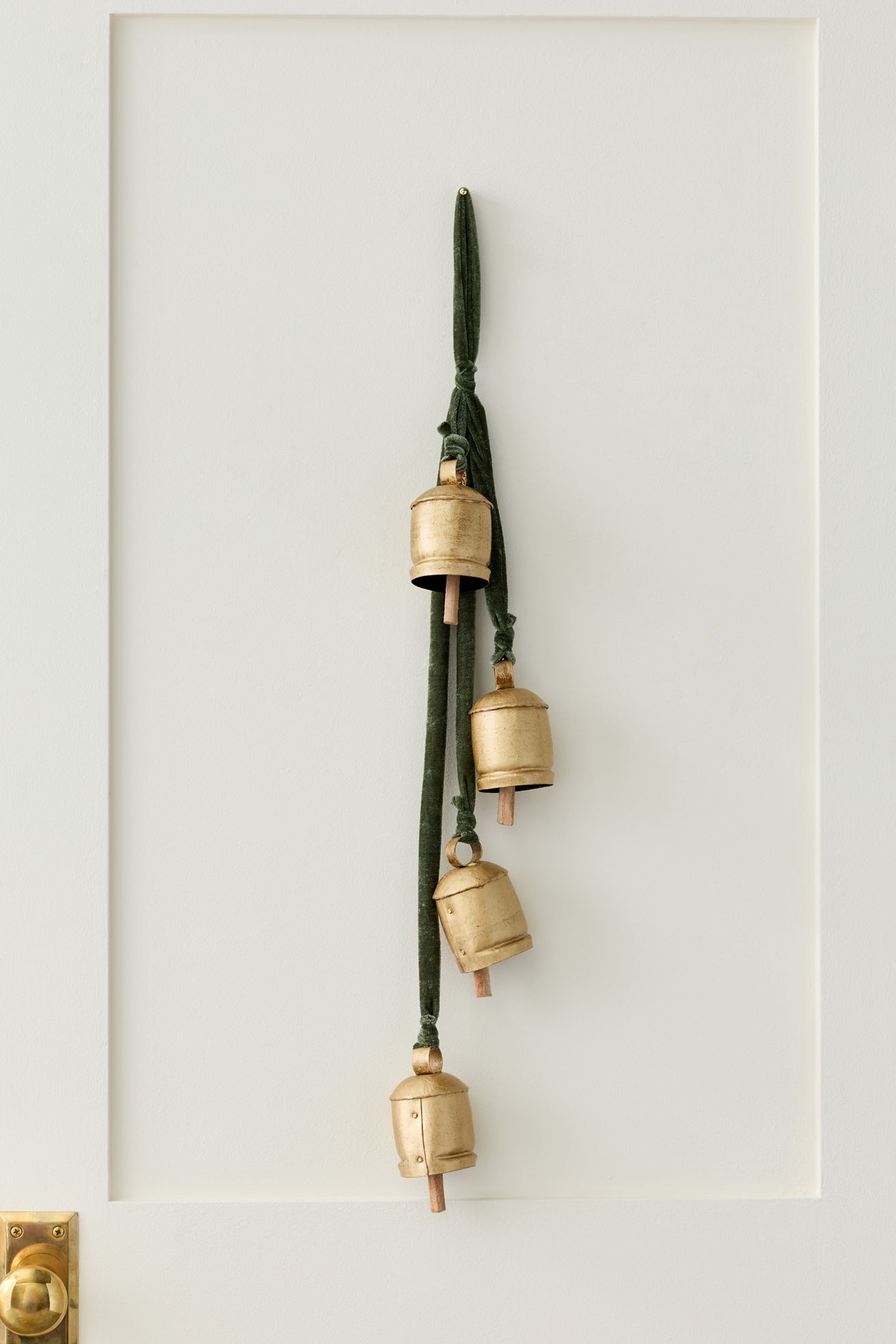 Velvet Jingle Bell Bunch - Green, One Size