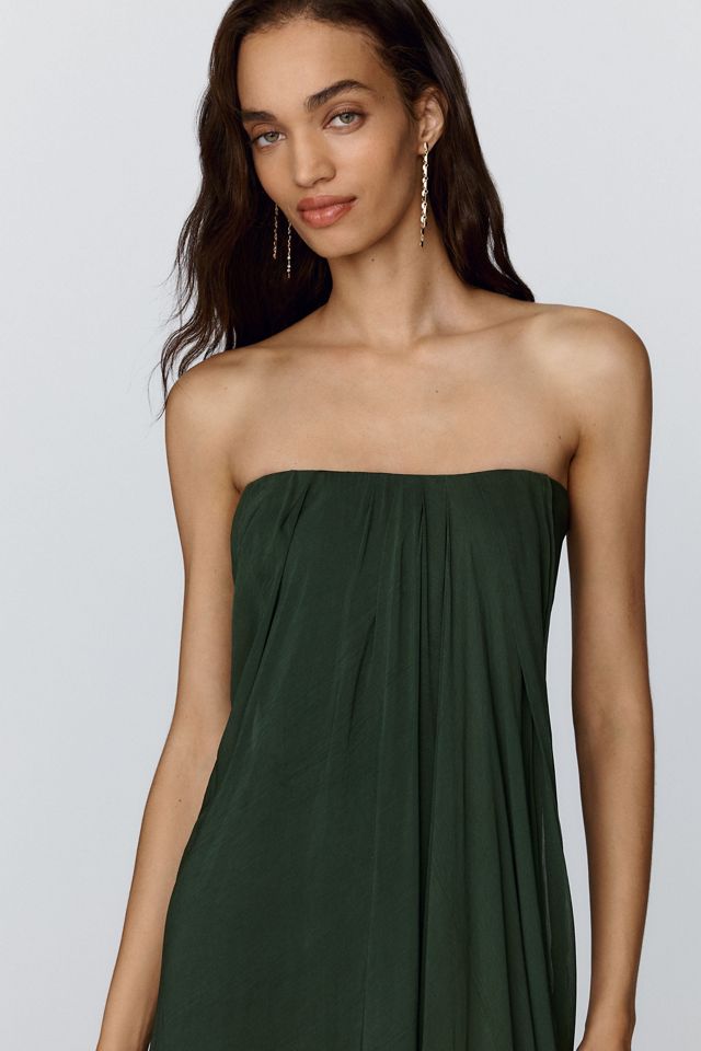 Geisha Designs Strapless Chiffon Maxi Dress #1