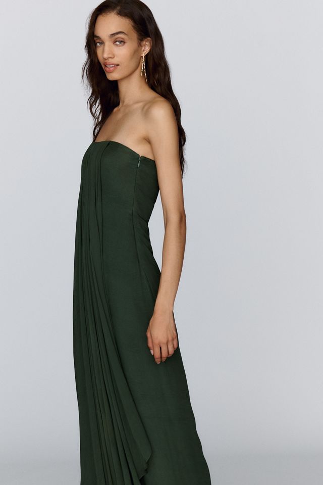 Geisha Designs Strapless Chiffon Maxi Dress #2