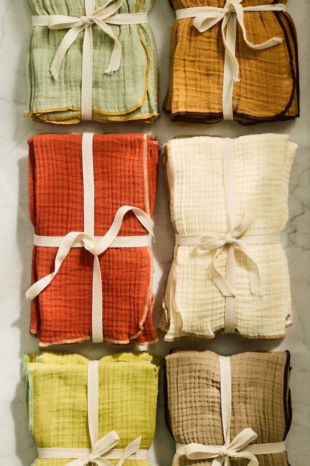Woven Double Cloth Cotton Napkins, Set of 6 #1