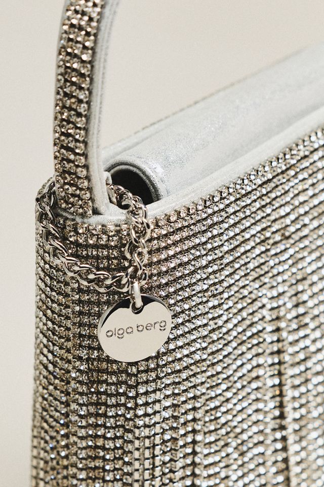 Olga Berg Billie Crystal Fringed Bag #2