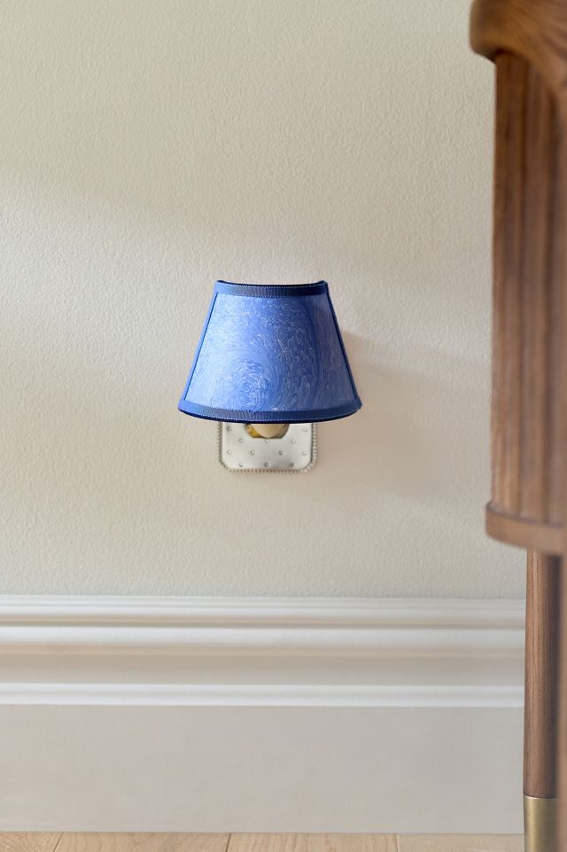 Marbled Paper Shade Night Light #1