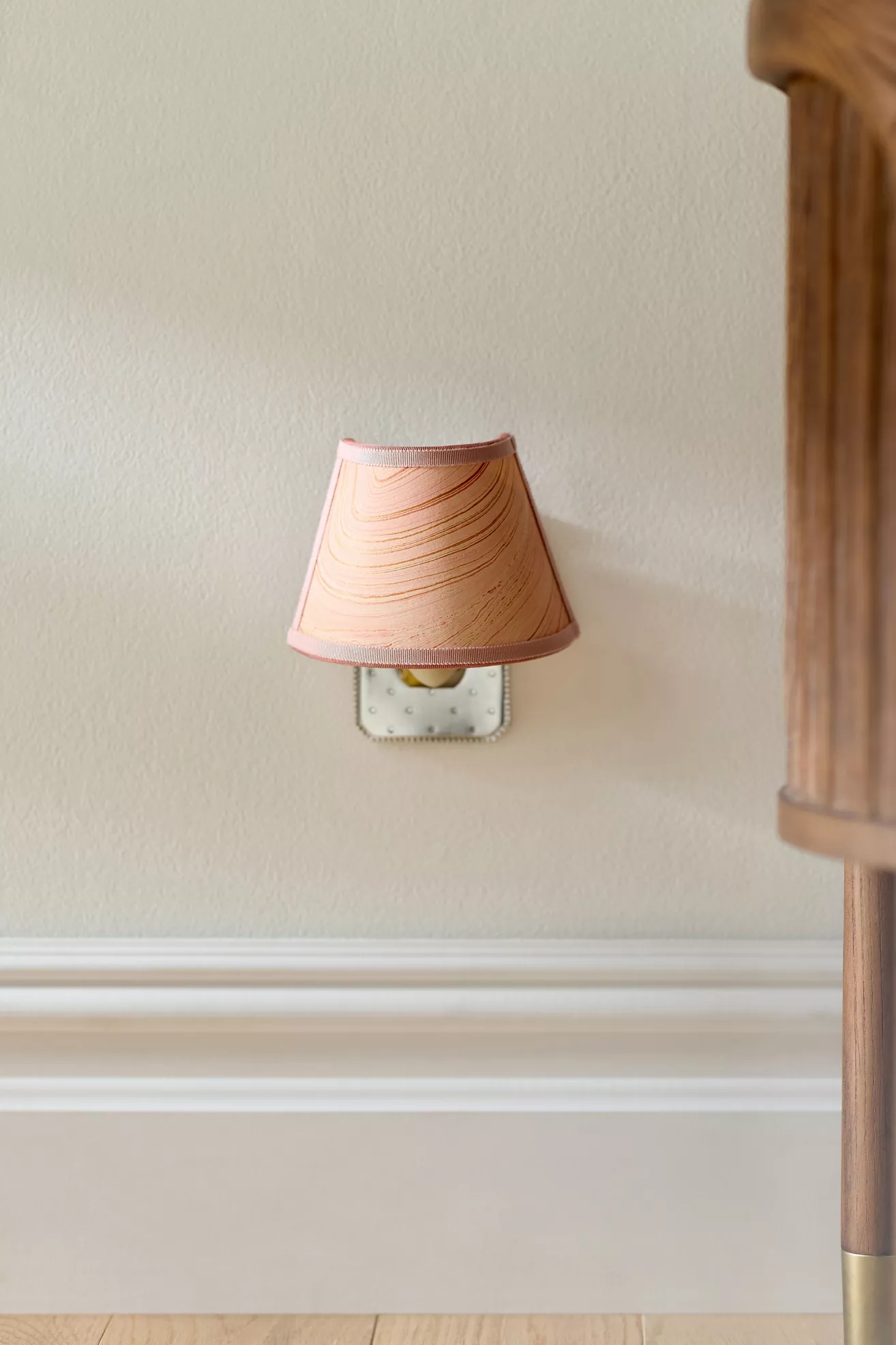 Shandells Marbled Paper Shade Night Light - thumbnail 8