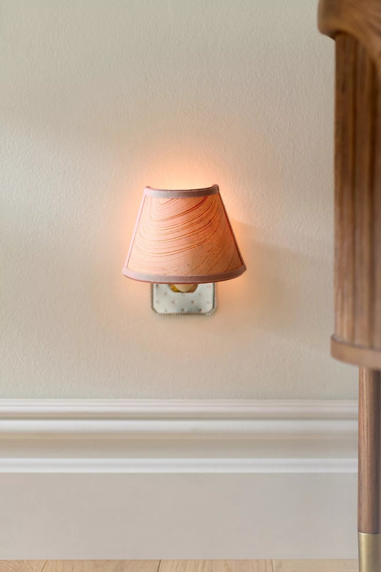 Shandells Marbled Paper Shade Night Light - thumbnail 7