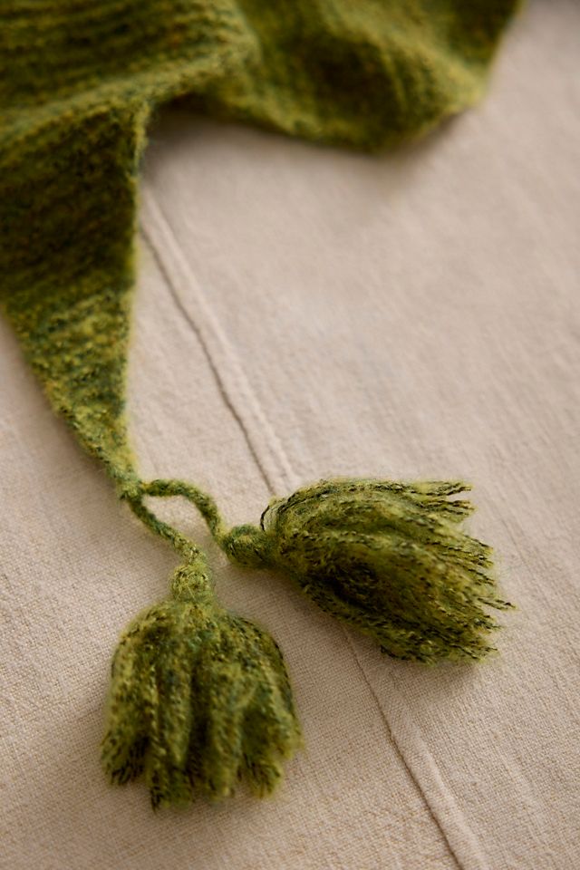 Tasseled Triangle Scarf #1