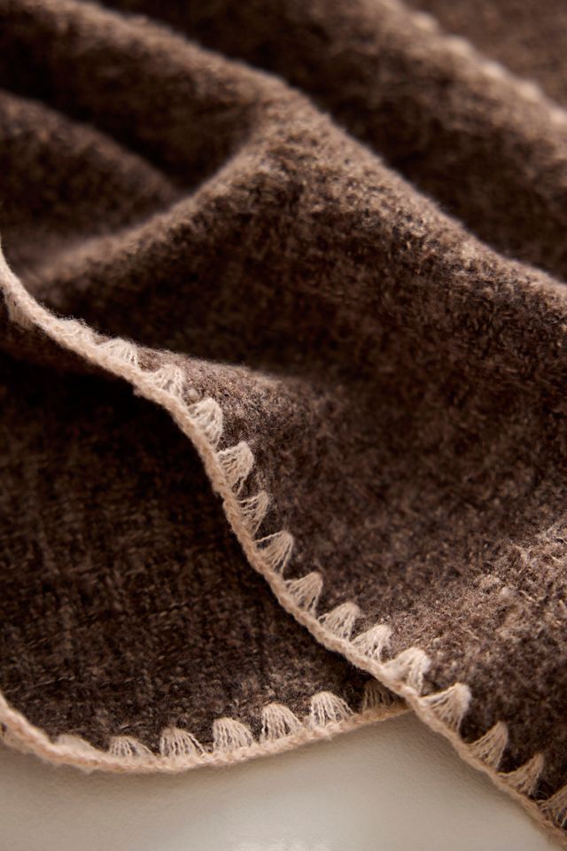 Border Stitch Oversized Scarf #1