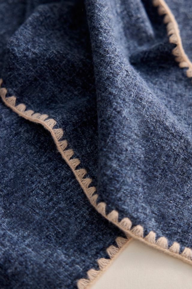 Border Stitch Oversized Scarf #1