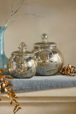 Terrain Decorative Mercury Glass Jar