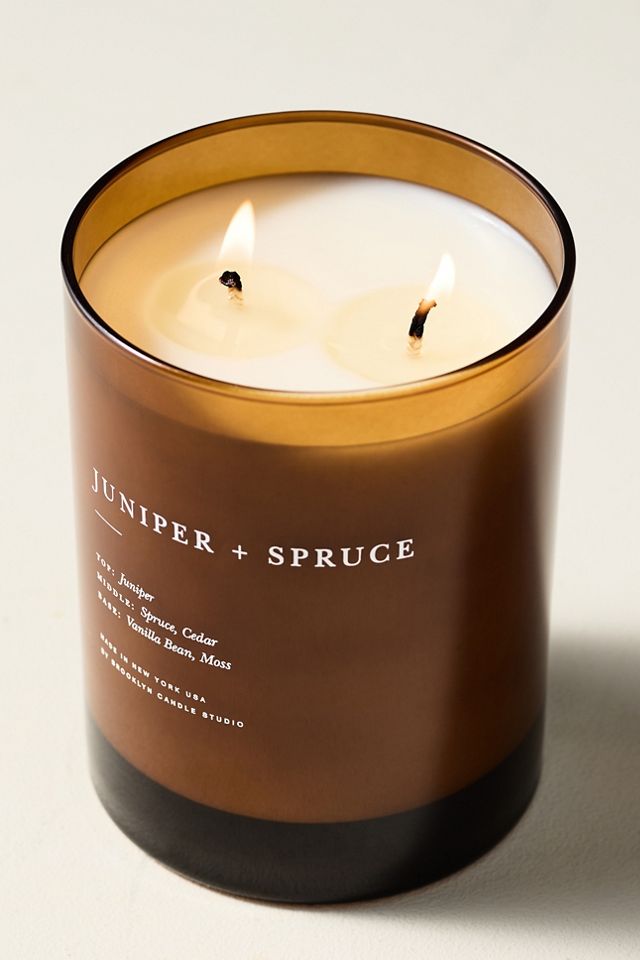 Brooklyn Candle Studio Woody Juniper & Spruce Glass Jar Candle #2