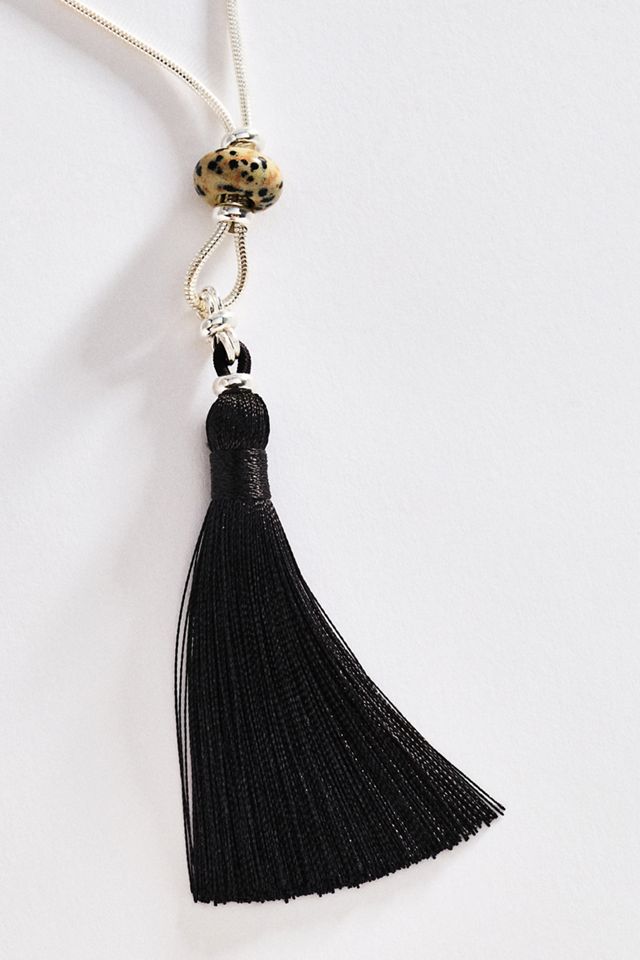 Lady Grey Sloane Tassel Pendant Necklace #1