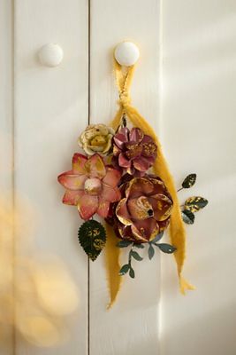 Gilded Winter Floral Iron Bunch