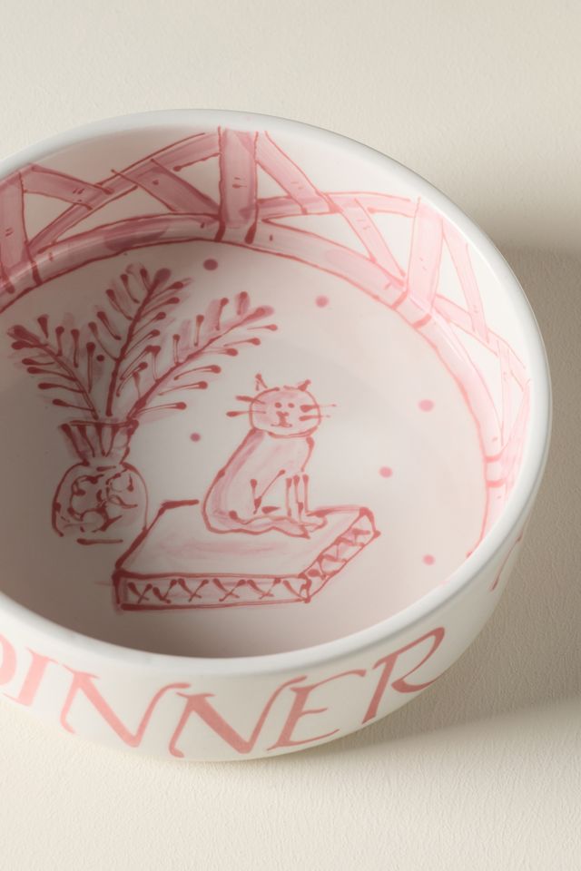Dinner & Drinks Cat Bowl Set #1