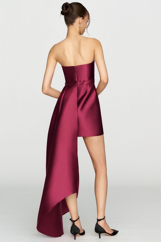Hutch Strapless Train Mini Dress | Anthropologie