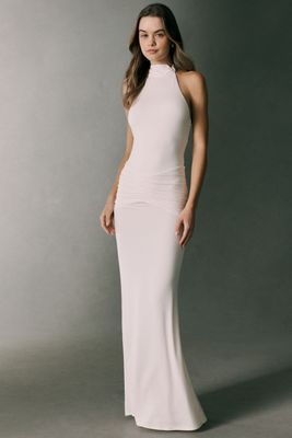Reformation Serena Halter Knit Maxi Dress