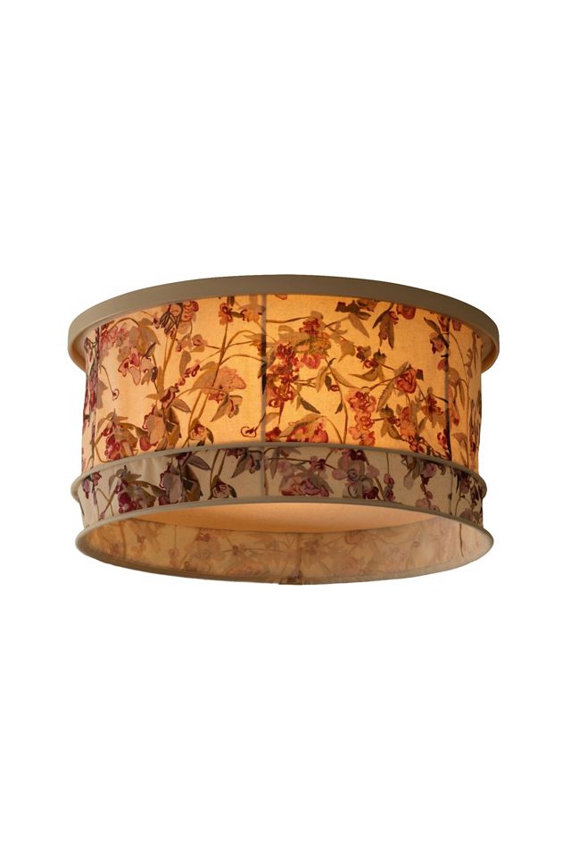Tulip Hand-Stitched Cotton Drum Magnetic Slip Shade #1