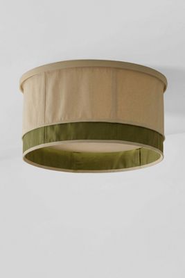 Tulip Hand-Stitched Cotton Drum Magnetic Flush Mount Cover Slip Shade