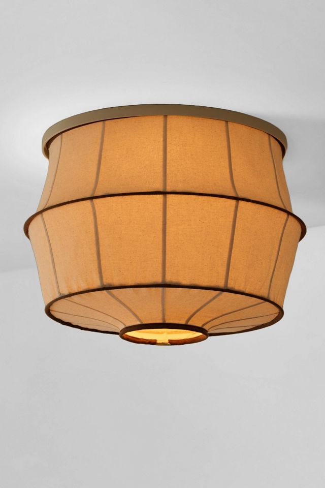 Tulip Hand-Stitched Cotton Gem Magnetic Flush Mount Cover Slip Shade #2