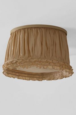 Tulip Hand-Stitched Cotton Lamp Magnetic Flush Mount Cover Slip Shade