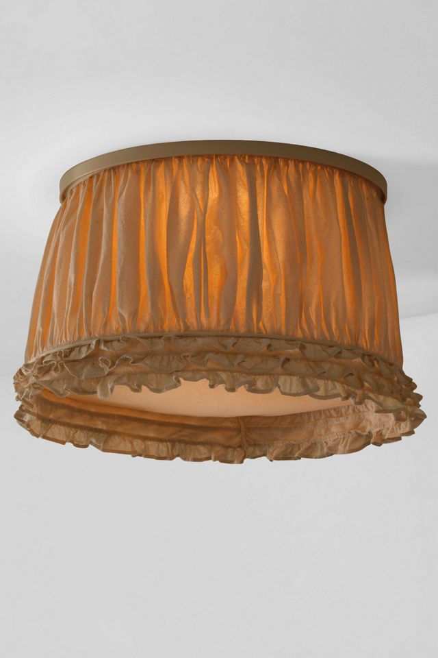 Tulip Hand-Stitched Cotton Lamp Magnetic Flush Mount Cover Slip Shade #3