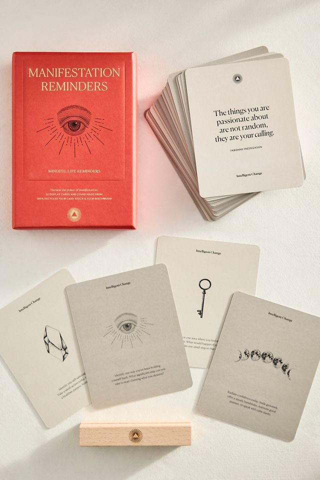 Manifestation Reminders Quote Cards + Stand #1