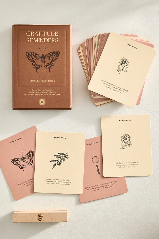 Gratitude Reminders Quote Cards + Stand #1