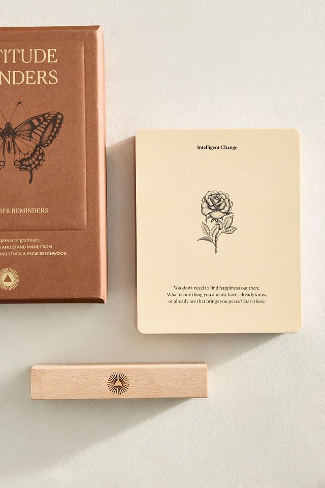 Gratitude Reminders Quote Cards + Stand #2