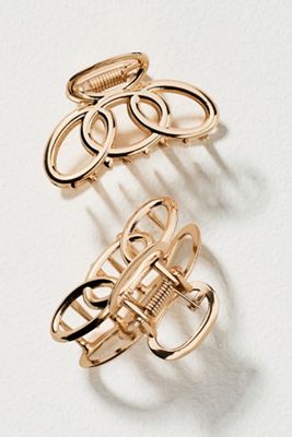 Ettika Keep It Simple Gold Claw, Set of 2