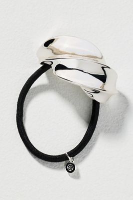 Ettika Silver Twist Hair Tie