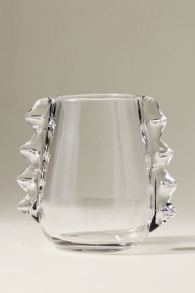 Winged Pressed Glass Vase #2
