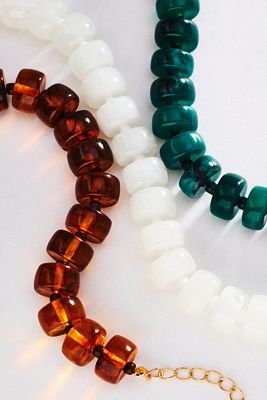 By Anthropologie Bowie Necklace, Small Beads