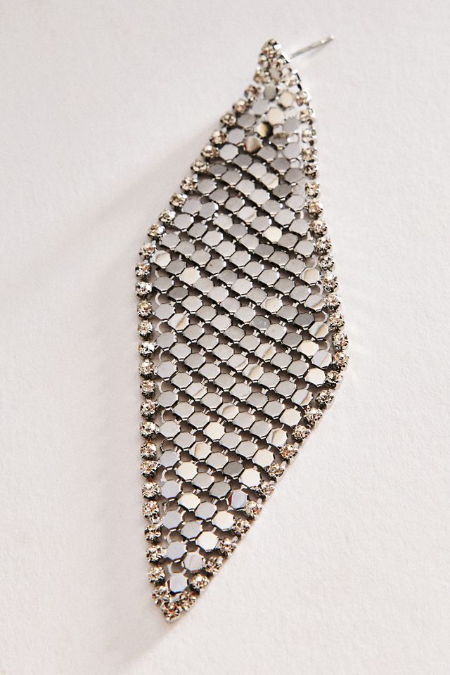 Border Chainmail Drop Earrings #1