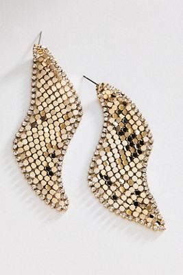 By Anthropologie Border Chainmail Drop Earrings