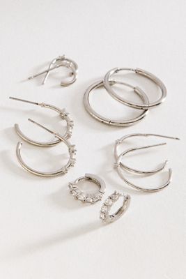 By Anthropologie Foundation Hoops, Set of 5