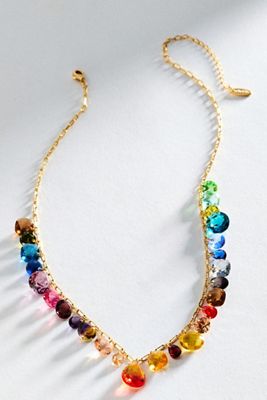By Anthropologie Floating Crystal Necklace