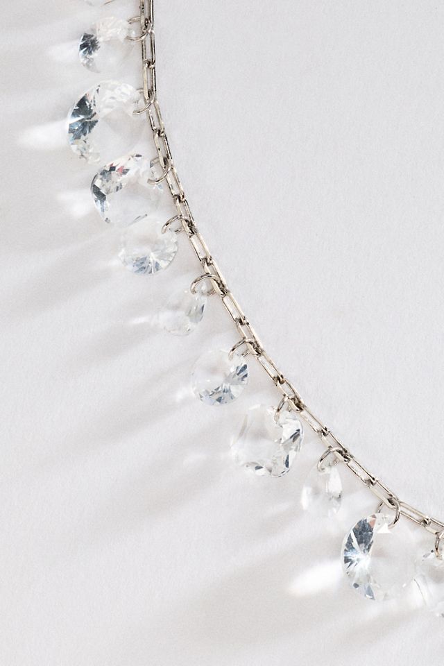 By Anthropologie Floating Crystal Necklace #1
