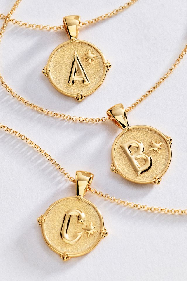 Jane Win Initial Pendant Necklace #1