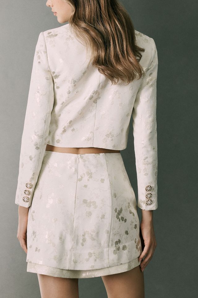 V. Chapman Finnian Brocade Mini Skirt #3