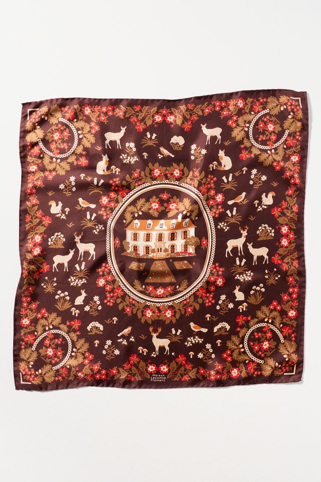 Maison Lecomte Flament Retour de Foret 100% Silk Scarf #1
