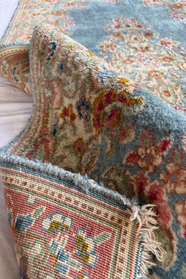 Blue Parakeet Rugs Antique Persian Rug No. 3336ML #1