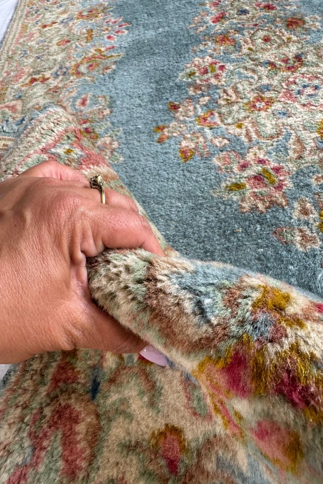 Blue Parakeet Rugs Antique Persian Rug No. 3336ML #2